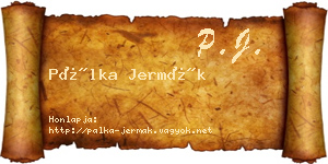 Pálka Jermák névjegykártya